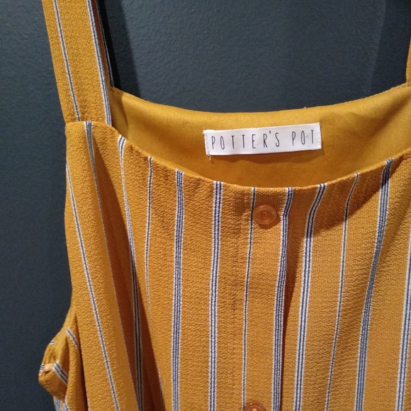 Potter's Pot yellow midi dress - Picture 1 of 4